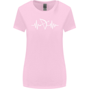 Pulse Archery Archer Funny ECG Womens Wider Cut T-Shirt Light Pink