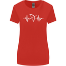 Pulse Archery Archer Funny ECG Womens Wider Cut T-Shirt Red