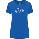 Pulse Archery Archer Funny ECG Womens Wider Cut T-Shirt Royal Blue