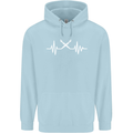 Pulse Artist Art Teacher Fine ECG Childrens Kids Hoodie Light Blue