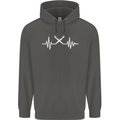 Pulse Artist Art Teacher Fine ECG Childrens Kids Hoodie Storm Grey