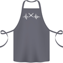 Pulse Artist Art Teacher Fine ECG Cotton Apron 100% Organic Steel