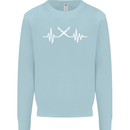 Pulse Artist Art Teacher Fine ECG Kids Sweatshirt Jumper Light Blue