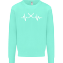 Pulse Artist Art Teacher Fine ECG Kids Sweatshirt Jumper Peppermint
