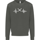 Pulse Artist Art Teacher Fine ECG Kids Sweatshirt Jumper Storm Grey