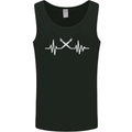 Pulse Artist Art Teacher Fine ECG Mens Vest Tank Top Black