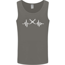 Pulse Artist Art Teacher Fine ECG Mens Vest Tank Top Charcoal