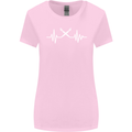 Pulse Artist Art Teacher Fine ECG Womens Wider Cut T-Shirt Light Pink