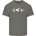 Pulse Badminton Player Funny ECG Kids T-Shirt Childrens Charcoal