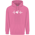 Pulse Badminton Player Funny ECG Mens 80% Cotton Hoodie Azelea