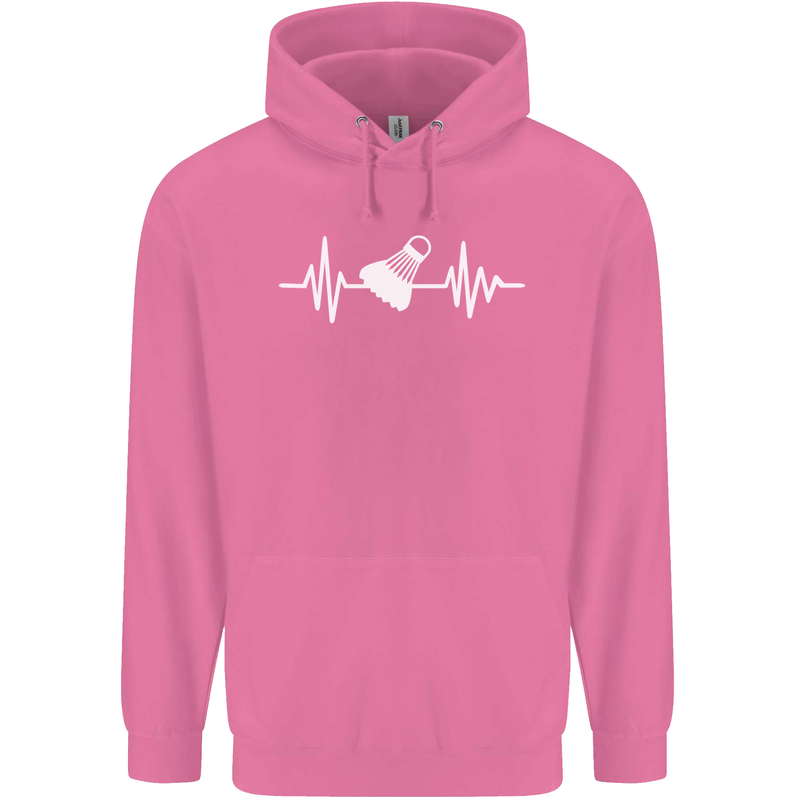 Pulse Badminton Player Funny ECG Mens 80% Cotton Hoodie Azelea