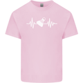 Pulse Badminton Player Funny ECG Mens Cotton T-Shirt Tee Top Light Pink
