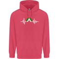 Pulse Camping Camper Camp Festival ECG Childrens Kids Hoodie Heliconia