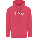 Pulse Camping Camper Camp Festival ECG Childrens Kids Hoodie Heliconia