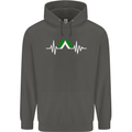 Pulse Camping Camper Camp Festival ECG Childrens Kids Hoodie Storm Grey