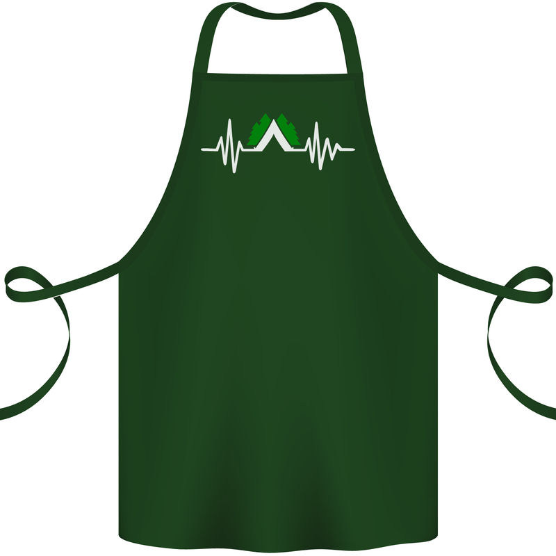 Pulse Camping Camper Camp Festival ECG Cotton Apron 100% Organic Forest Green