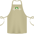 Pulse Camping Camper Camp Festival ECG Cotton Apron 100% Organic Khaki