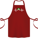 Pulse Camping Camper Camp Festival ECG Cotton Apron 100% Organic Maroon
