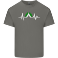 Pulse Camping Camper Camp Festival ECG Kids T-Shirt Childrens Charcoal