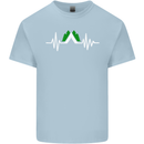 Pulse Camping Camper Camp Festival ECG Kids T-Shirt Childrens Light Blue