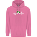 Pulse Camping Camper Camp Festival ECG Mens 80% Cotton Hoodie Azelea