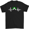 Pulse Camping Camper Camp Festival ECG Mens T-Shirt Cotton Gildan Black