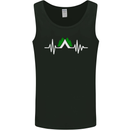 Pulse Camping Camper Camp Festival ECG Mens Vest Tank Top Black