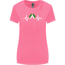 Pulse Camping Camper Camp Festival ECG Womens Wider Cut T-Shirt Azalea