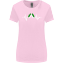 Pulse Camping Camper Camp Festival ECG Womens Wider Cut T-Shirt Light Pink