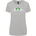 Pulse Camping Camper Camp Festival ECG Womens Wider Cut T-Shirt Sports Grey