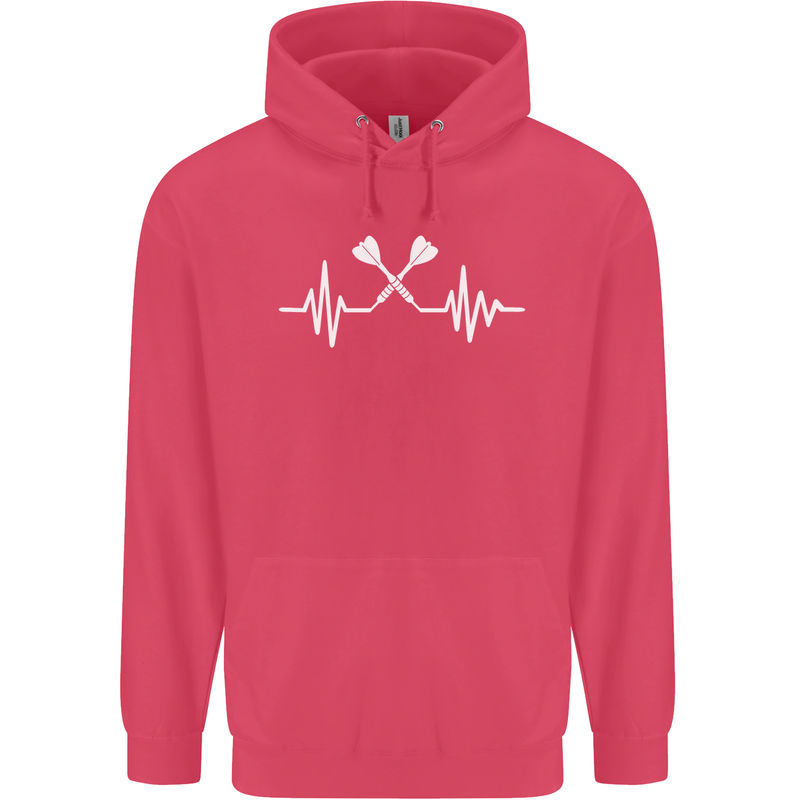 Pulse Darts Funny ECG Childrens Kids Hoodie Heliconia