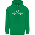 Pulse Darts Funny ECG Childrens Kids Hoodie Irish Green