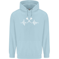 Pulse Darts Funny ECG Childrens Kids Hoodie Light Blue