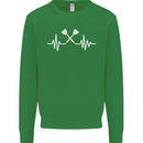 Pulse Darts Funny ECG Kids Sweatshirt Jumper Irish Green