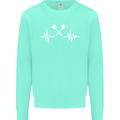 Pulse Darts Funny ECG Kids Sweatshirt Jumper Peppermint