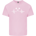 Pulse Darts Funny ECG Kids T-Shirt Childrens Light Pink