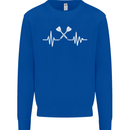 Pulse Darts Funny ECG Mens Sweatshirt Jumper Royal Blue
