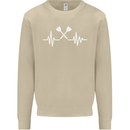 Pulse Darts Funny ECG Mens Sweatshirt Jumper Sand