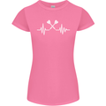 Pulse Darts Funny ECG Womens Petite Cut T-Shirt Azalea