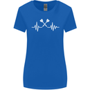 Pulse Darts Funny ECG Womens Wider Cut T-Shirt Royal Blue