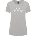 Pulse Darts Funny ECG Womens Wider Cut T-Shirt Sports Grey