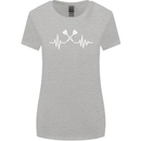 Pulse Darts Funny ECG Womens Wider Cut T-Shirt Sports Grey