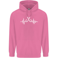Pulse Fishing Funny Fisherman ECG Mens 80% Cotton Hoodie Azelea