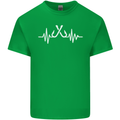 Pulse Fishing Funny Fisherman ECG Mens Cotton T-Shirt Tee Top Irish Green