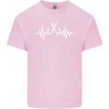 Pulse Fishing Funny Fisherman ECG Mens Cotton T-Shirt Tee Top Light Pink