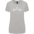Pulse Fishing Funny Fisherman ECG Womens Wider Cut T-Shirt Sports Grey