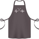 Pulse Golf Funny Golfing Golfer ECG Cotton Apron 100% Organic Dark Grey