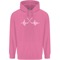 Pulse Golf Funny Golfing Golfer ECG Mens 80% Cotton Hoodie Azelea