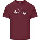 Pulse Golf Funny Golfing Golfer ECG Mens Cotton T-Shirt Tee Top Maroon
