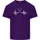 Pulse Golf Funny Golfing Golfer ECG Mens Cotton T-Shirt Tee Top Purple